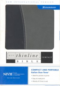NIV-THINLINE BIBLE-BLACKGRAY