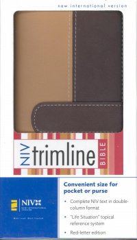 NIV-TRIMLINE BIBLE-CAMEL/CHOCO