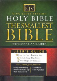 KJV-SMALLEST BIBLE,SNAP FL,-BG
