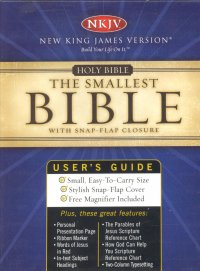 NKJV-SMALLEST BIBLE-SNAP-BURG