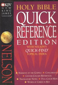 NKJV-QUICK REFERENCE BIBLE,BLACK