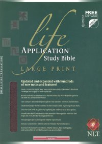 NLT-LIFE APPLICATION STUDY BIBLE-LP-BURG
