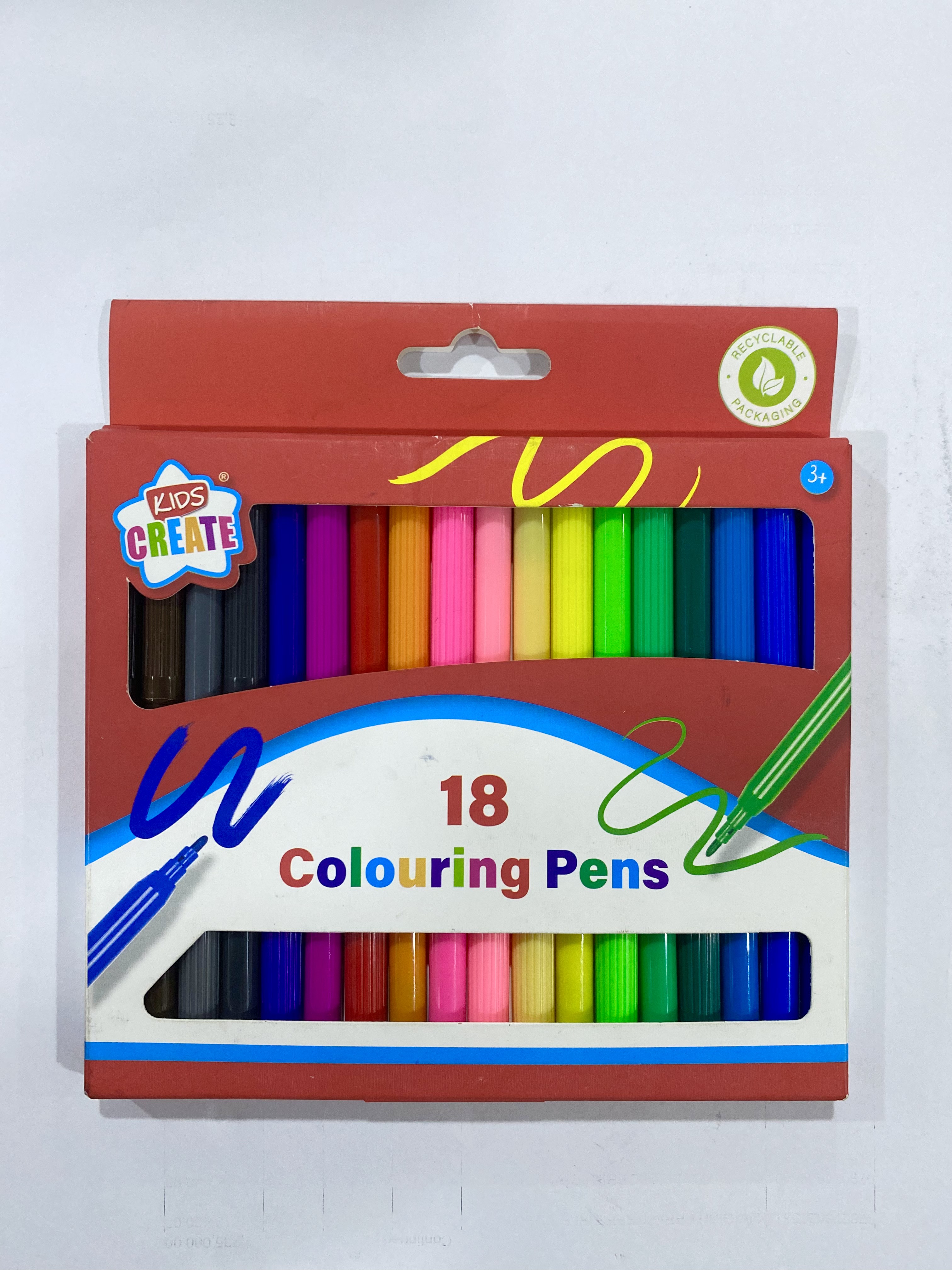 18 COLOURING PENS
