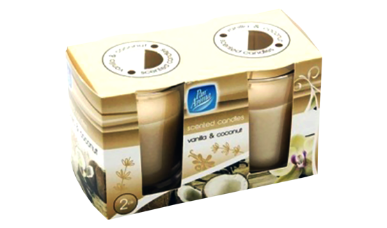 SCENTED CANDLES: VANILLA & COCONUT