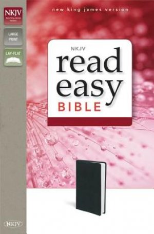 NKJV-READ EASY LARGE PRINT BIBLE-BLACK