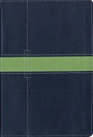 KJV - THINLINE BIBLE - COMPACT - MIDNIGHT BLUE/MOSS GREEN