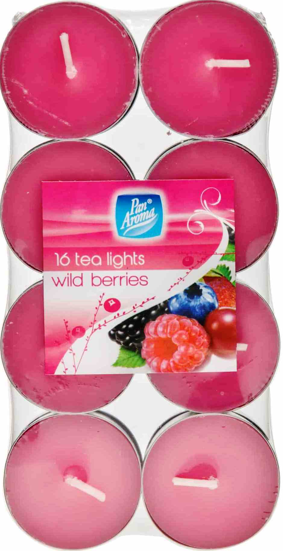 16 TEA LIGHTS WILD BERRIES