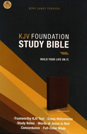 KJV Foundation Study Bible--imitation leather, earth brown