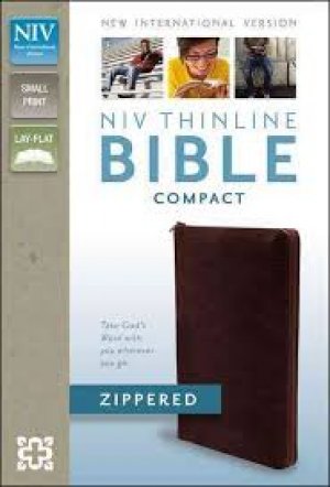 NIV Thinline Zippered Collection Bible, Compact
