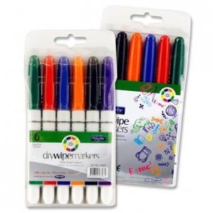 6 ASST. WHITE BOARD MARKERS