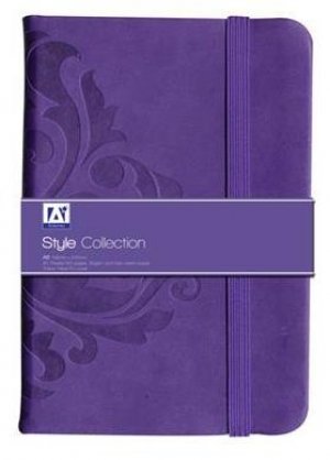 A5 NOTEBOOK - PURPLE/GREY (QWAU/1)