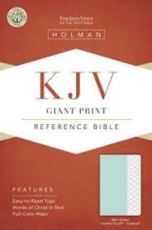 KJV Giant Print Reference Bible, Mint Green LeatherTouch, Indexed