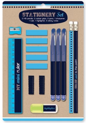 STATIONERY SET (KRAR) BLUE
