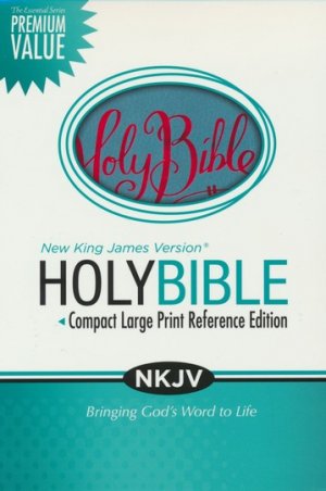 NKJV Essential Compact Large Print Reference Bible, Leathersoft Turquoise