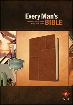NLT EVERY MAN'S BIBLE - LEATHER - BROWN