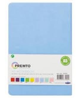A5 NOTEBOOK PREMTO CORNFLOWER BLUE