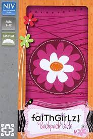 NIV FAITHGIRLS BACKPACK BIBLE - PINK