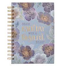 BEGIN EACH DAY WITH A GRATEFUL HEART. A5 JOURNAL