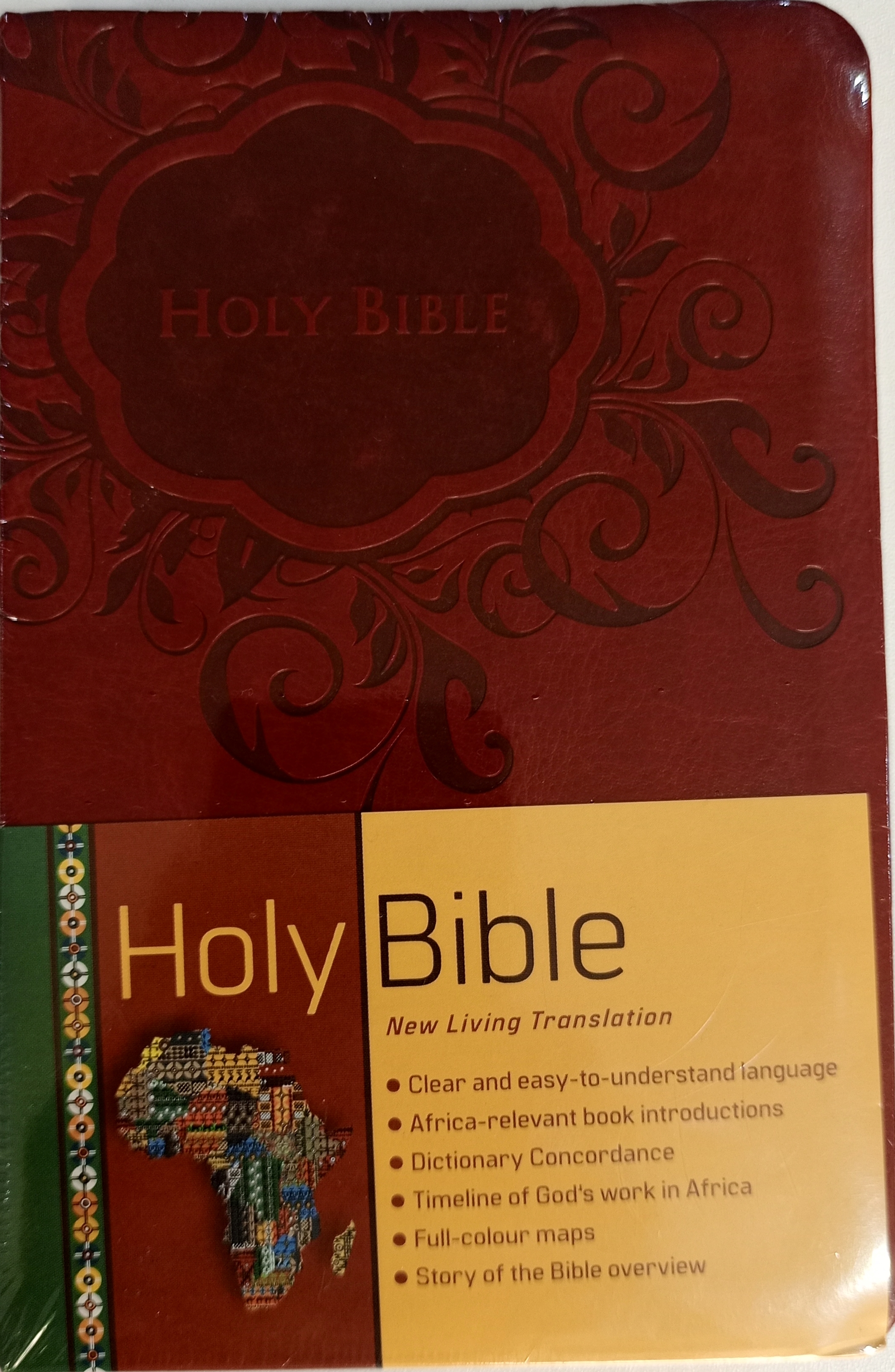NLT- BIBLE SMALL TEXT  BURGUNDY