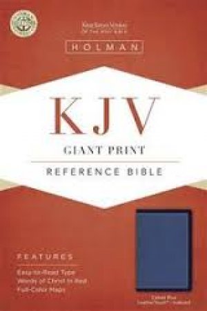 KJV Giant Print Reference Bible, Cobalt Blue LeatherTouch, Indexed