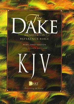 KJV Dake Annotated Reference Bible (large note edition) - soft leather-look, burgundy