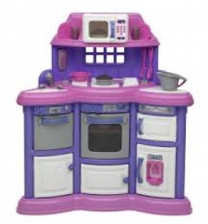 Plastic Toys Playtime Kitchen without Light and Sound