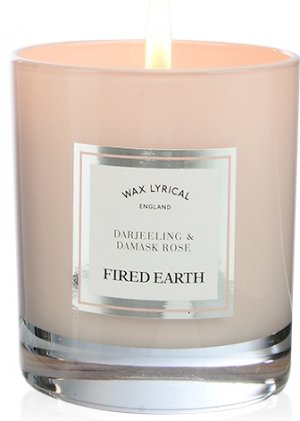 DARJEELING & DAMASK ROSE FRAGRANCED CANDLE. UP TO 54HOUR