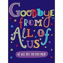 CARD-GOODBYE FROM ALL OF US