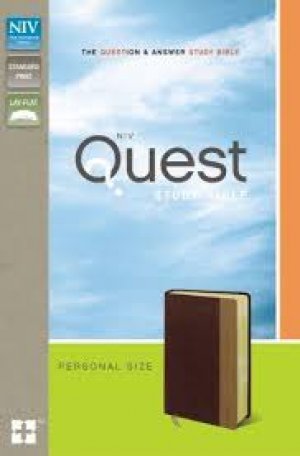 NIV Quest Study Bible, Personal Size BUR/TN