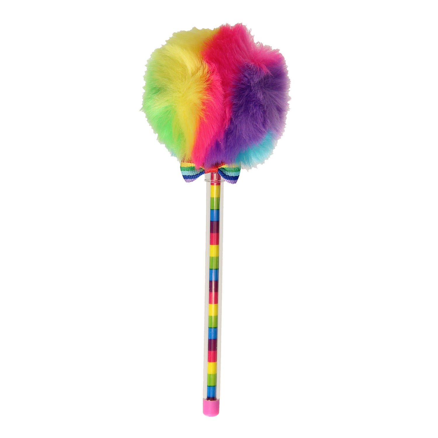 FLUFFY BALL RAINBOW PEN