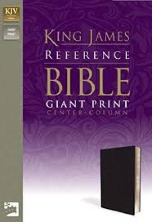 KJV-GIANT PRINT CENTER COLUMN REFERENCE BIBLE-NAVY