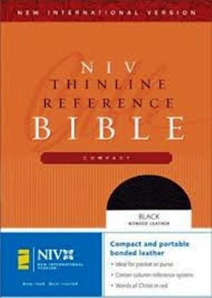 Niv Compact Thinline Reference Bible, Black