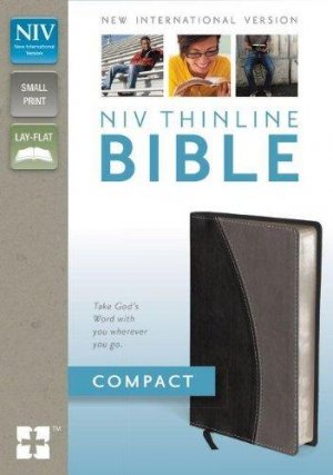 NIV Thinline Bible- BLK/GRY