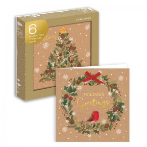 CARD-6 HANDCRAFTED CHRISTMAS CARDS