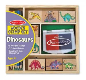 WOODEN STAMP SET: DINOSAURS