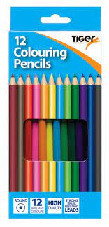 12 Colouring pencils