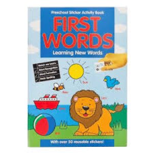 Preschool Sticker Activity Book: FIRST WORDS