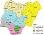 MAP OF NIGERIA