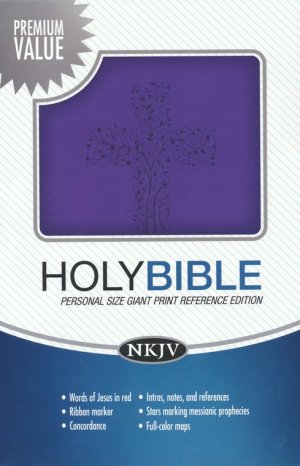 NKJV Personal Giant Print Reference Bible Purple