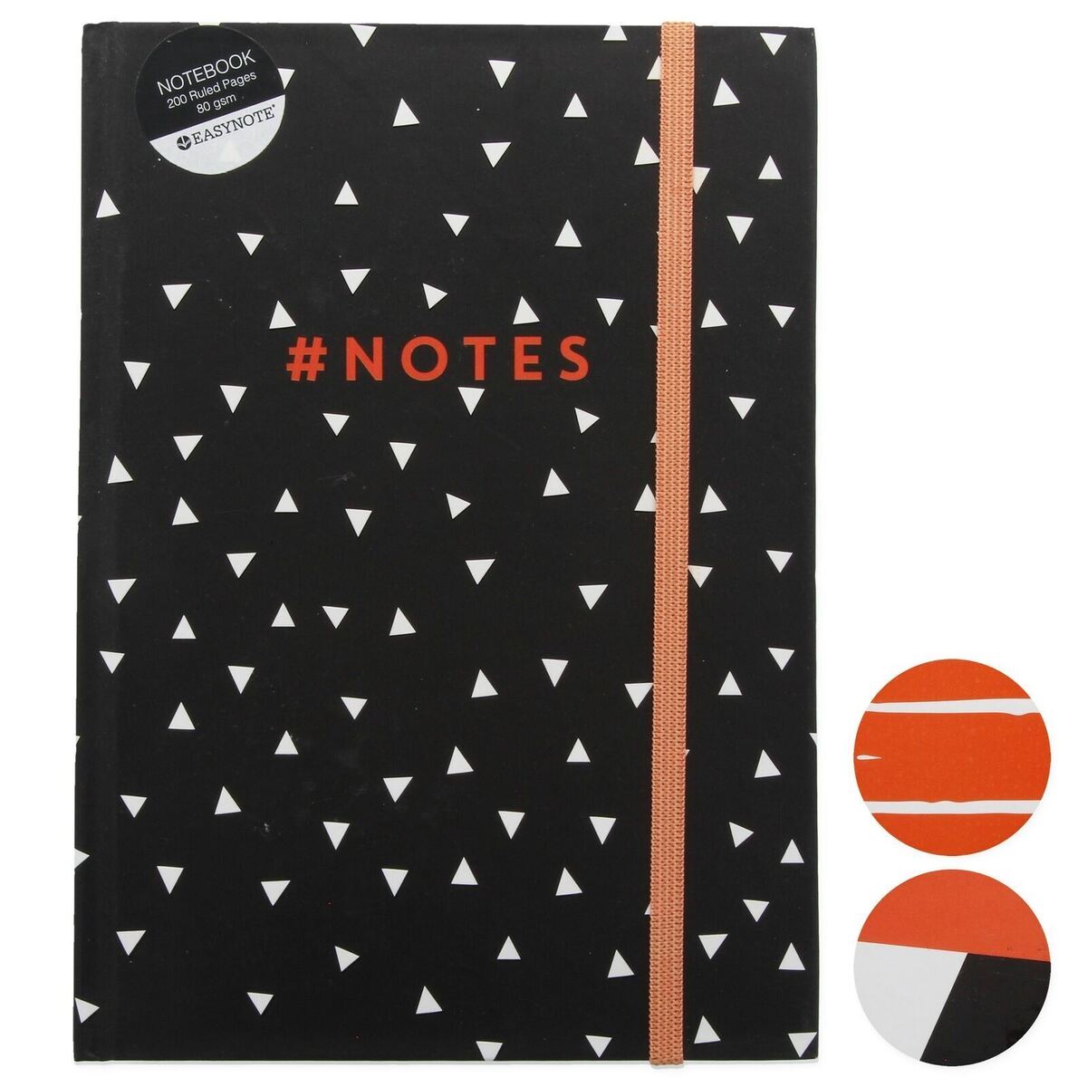 A5 NOTEBOOK HARDBACK ASSORTED DESIGN RULE 200 PAGES