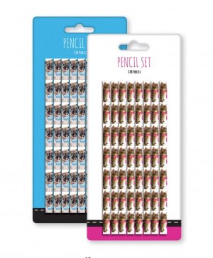 8 HB PENCIL SET-2 ASST. DESIGN