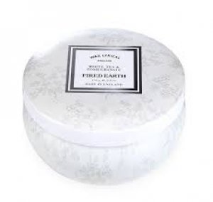 WHITE TEA DEC. CANDLE TIN - UP TO 25 HRS