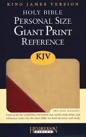 PERSONAL SIZE GIANT PRINT REFERENCE BIBLE KJV