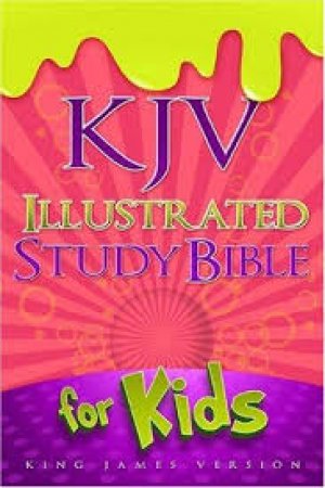 Illustrated Study Bible for Kids, Pink LeatherTouch