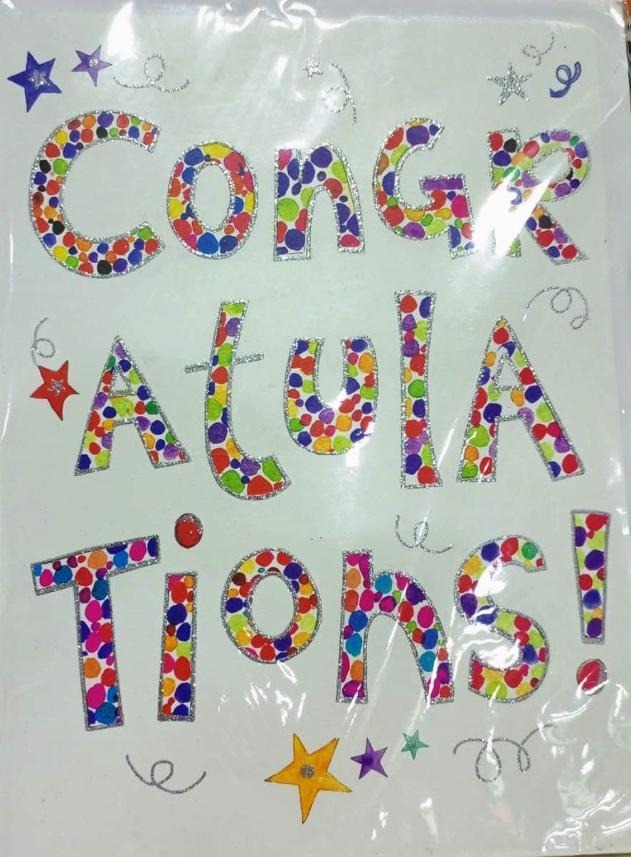 Congratulations gift card