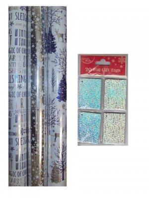 GIFTWRAP-DELIGHTS 2MTR FOIL RICH (MAGIC OF CHRISTMAS)