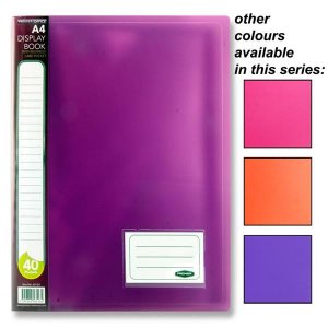 A4 40 POCKET DISPLAY-GRAPE