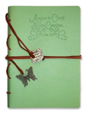 JOURNAL-NEW CREATION WITH BUTTERFLY CHARM-GREEN