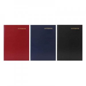 A4 LEATHERETTE NOTEBOOK (BLACK)