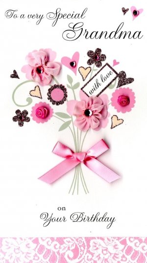 CARD- TO A VERY SPECIAL GRANDMA